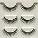 Wehous 12 Pairs 4 styles Multipack Luxurious 3D Natural Cross Thick Long False Black Eyelashes Eye Lashes Makeup