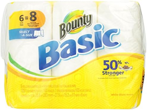 Basic Paper Towels 6 Select-A-Size Big Rolls