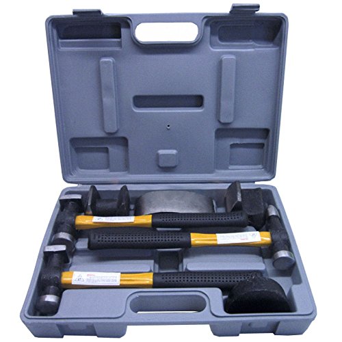 Panel Beating Hammers & Dollies / Body Repair Kit with Fibreglass