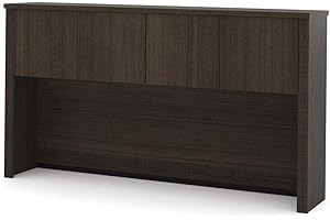 Bestar Embassy 66W Hutch for Desk Shell in Dark Chocolate