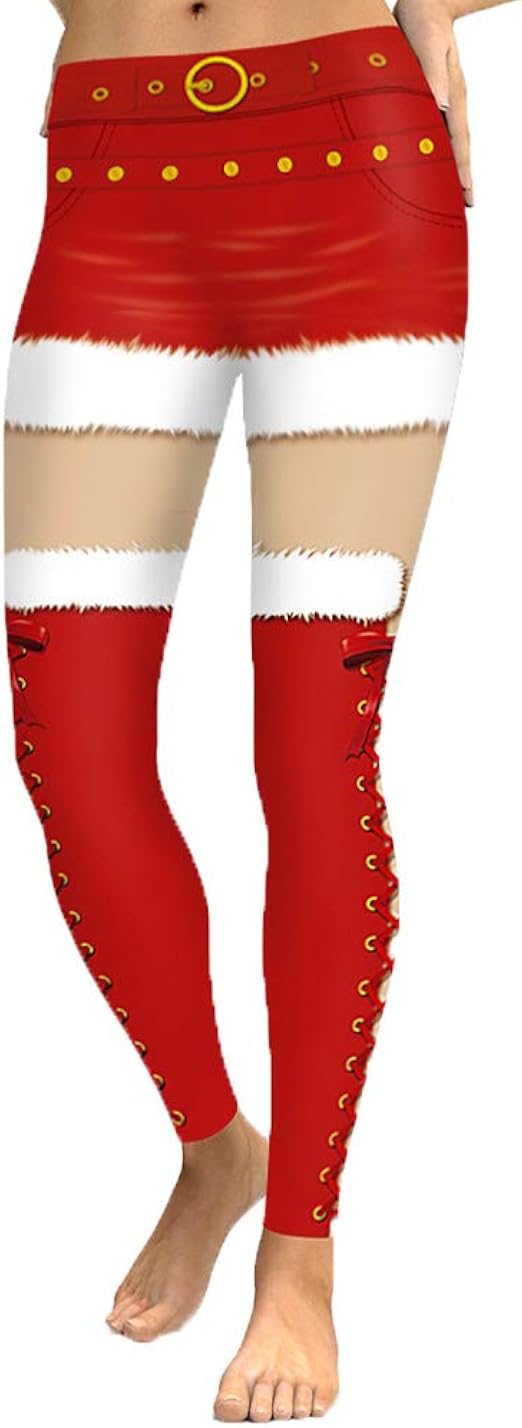 Damen Weihnachtshose „Miss Santa“ – Rote Pluderhose Aus Velours Mit Pelzbesatz, Für Weihnachtspartys & Kostüme