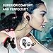 Bluetooth Headphones 4.1 Wireless Calerix, with Sweat Proof, Noise Cancelling Technology – Lightweight Sport In-Ear Earbuds with Built-In Microphone – Connect to iPhone iOS, Android (Black/red)
