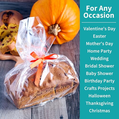 BUCOMTU 3 Mil Transparent Packaging Paper, 86 cm x 30 m, Transparent Plastic Roll, Suitable for Various Holidays and Occasions such as Valentine's Day, Christmas, Weddings