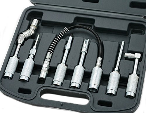 7PC LUBE LUBING HOSE TIP ASSORTMENT TOOL SET KIT ZERK ADAPTER FITTING GREASE GUN,Jikkolumlukka