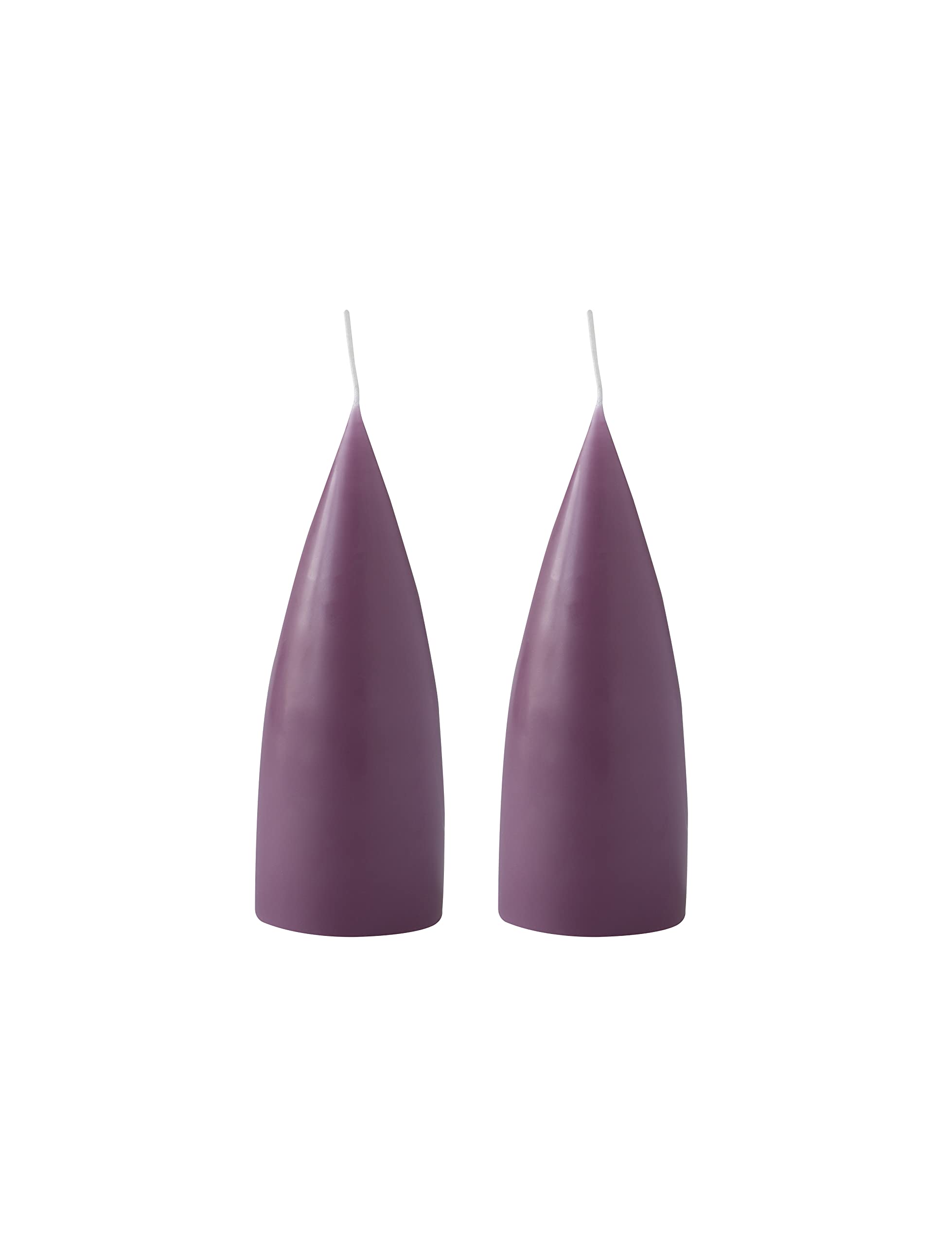 Kunstindustrien Coloured Cone Shaped Candles Light Heather — image 1