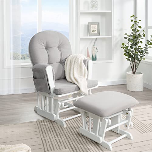 Brisbane Nursery Glider & Ottoman Sets, Swivel Glider Recliner Nursery