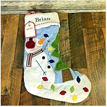 Amazon Com Pottery Barn Crewel Tangled Lab W Lights Stocking New
