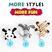 Zooawa Baby Pacifier, Giraffe Pacifier Holder with Removable Plush Stuffed Animal Toy and Rattle for Infant
