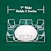 Brybelly 2 Deck Rotating-Revolving Playing Card Tray - Transparent Plastic Dual Deck Holder by