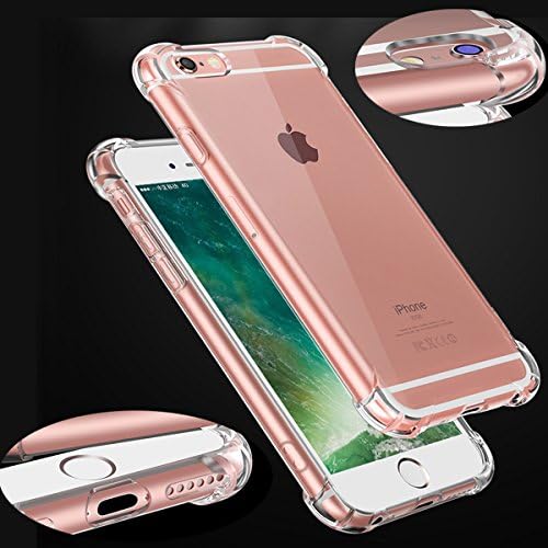 iPhone 6s Case Clear - Shockproof [Not Turn Yellow] Aiwe iPhone 6 Cover Transparent iPhone6 4.7inch [Shock-Absorption] Protective Crystal Soft TPU Gel Bumper
