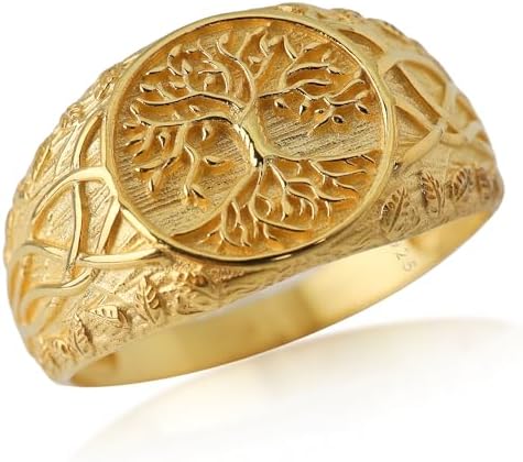 Amazon.com: diamond wedding band celtic tree of life ring black