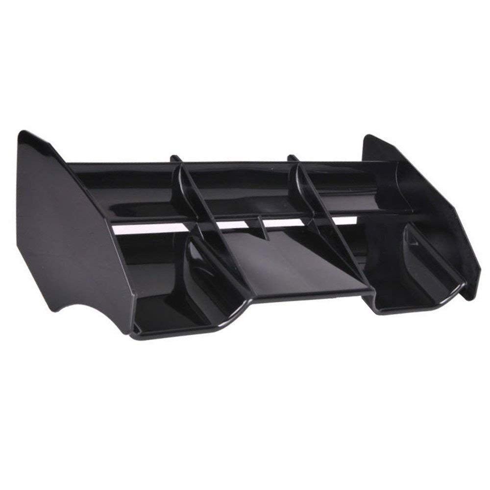 KEEDA 1/8 RC Car Plastic Tail Wing RC Body Shell Rear Wing for 1/8 Scale Short-Course Truck Off-Road Racing Buggy RC Model Car (Black)