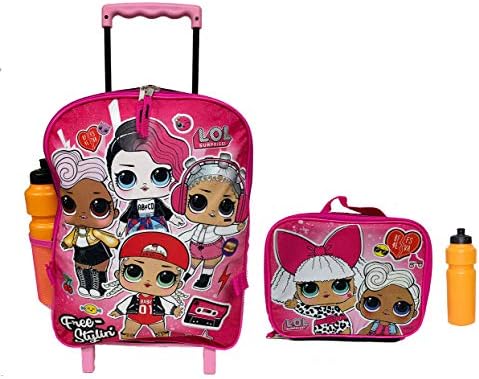 New Surprise Rolling Backpack Attaching Lunch Case.