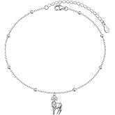 Anklet for Women S925 Sterling Silver Adjustable Plus Foot Plus Ankle Bracelet Jewelry