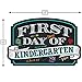 First Day of School Photo Picture Prop Rigid Coroplast Sign | 10 inches x 15.5 inches | Preschool | Kindergarten | 1st Grade Plaque (Kindergarten) - First day of school Sign