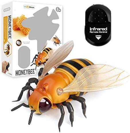 CYNDIE Toys Simulate Animal Shape Infrared Remote Control Light Music Prank Toy bee