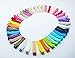 ColorBeBe - Set of 40 Ribbon Lined Single Prong Alligator Clips (Assorted Color) JC-012