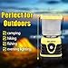 Blazin Rechargeable Solar Camping Lantern | 600 Lumen USB Solar Camp Lantern | Emergency Power Bank Phone Charger | Storm, Power Outage Lanterns