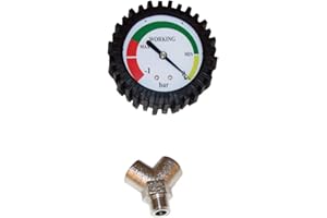 John Dow Industries 6EV-1-A Replacement Vacuum Gauge (for Fluid Evacuators)