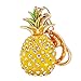 Giftale Sparkly Yellow Pineapple Handbag Accessories Key Chain for Women Bag Purse Charms,#619-9