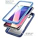 i-Blason LG V30 Case, [Heavy Duty Protection] [Clear Back] [Magma Series] Shock Reduction/Full body Bumper Case with Built-in Screen Protector for LG V30/V30 Plus/V30S 2017(Blue)