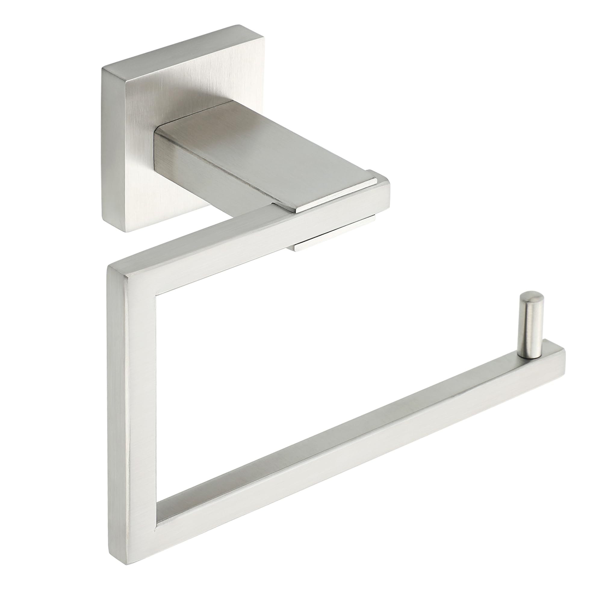 Sayayo Toilet Paper Roll Holder Wall Mounted, Brushed Towel Holder Hand Towel Ring, SUS304 Stainless Steel Waterproof & Rustproof, Modern Square Design