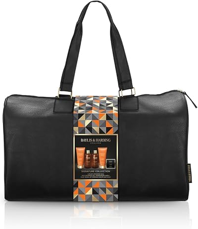 Baylis & Harding Men's Luxury Travel Bag Gift Set Black Pepper Ginseng Vegan