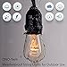 ONO-Tech Commercial Grade Outdoor, Indoor String Lights Strand 10 E26 Hanging Sockets, Include 12-Pack S14 Colorful Incandescent Bulb Deck Yard Cafe Pergola Party Tents Market Patio Gazebo