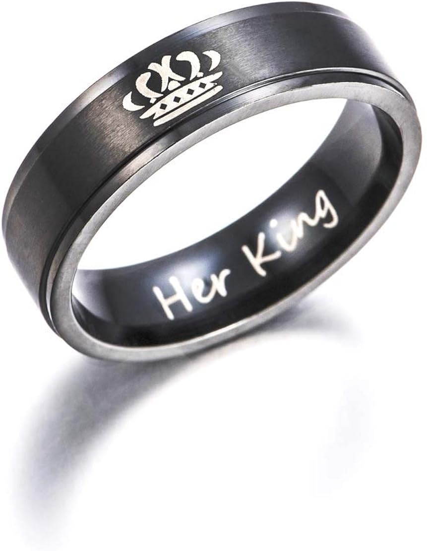Netmetoo His Hers Couples Rings Promise Rings Her King His Queen