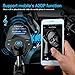 Bluetooth FM Transmitter, LDesign Universal Wireless Radio Transmitter Car Kit with AUX Input | 1.44 Inch Display | TF Card Reading | 4Mode HD Music Play | Hands-Free Call &USB Charge for Audio Player