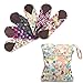 Teamoy 6Pcs 7.9 Inches Sanitary pad, Reusable Washable Cloth Menstrual Pads/Panty Liners with Wet Bag, Super-Absorbent, Soft and Comfortable, Perfect for Light Flow(Small,Mixed Pattern)