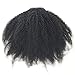 Luwigs Afro Kinky Curly 4B 4C Clip-in Top Closure Ponytail African American Human Virgin Hair Extension Drawstring Puff Ponytail Hairpiece Natural Color