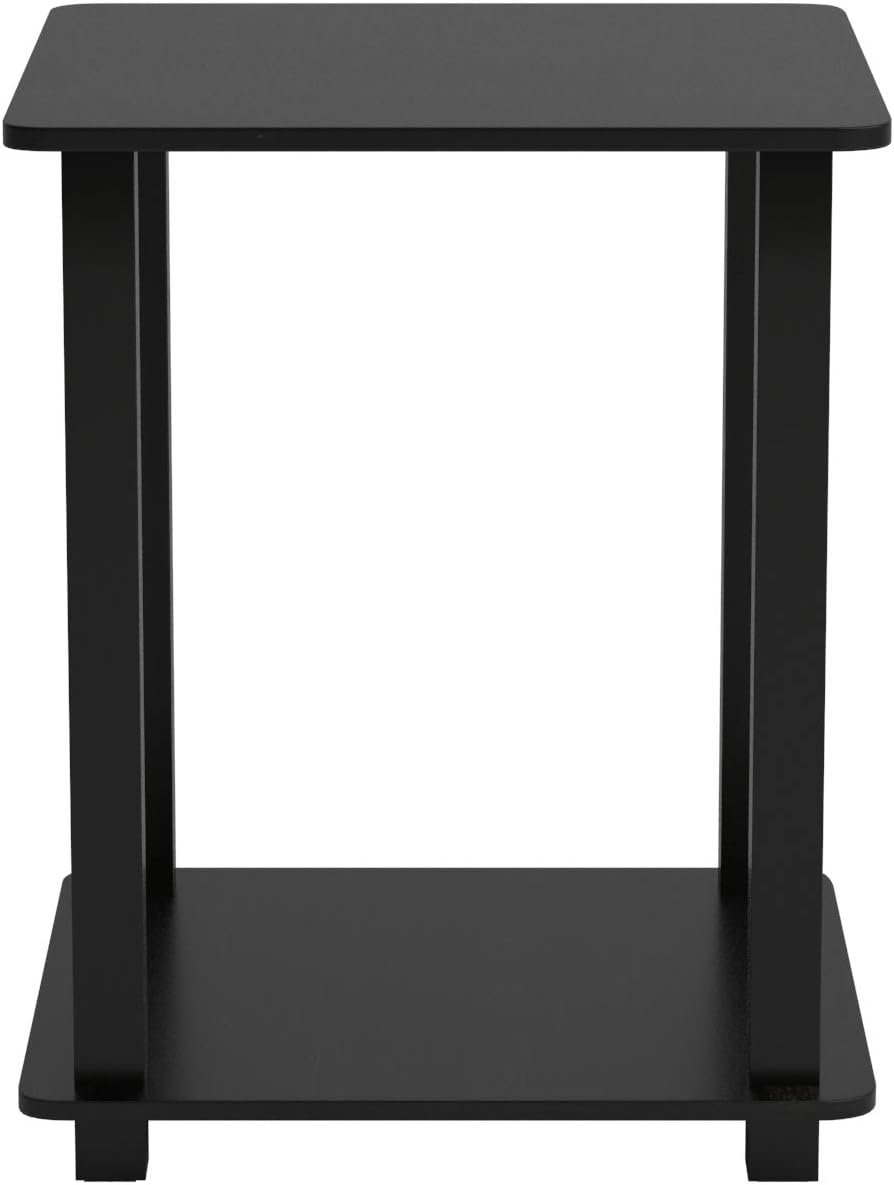 Furinno Simplistic End Table, Espresso/Black: Kitchen & Dining