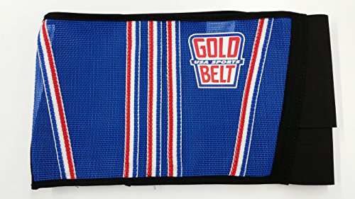 The Original Gold Belt Two Cool Motorcycle Kidney Belt (Blue/red/White/Blue)