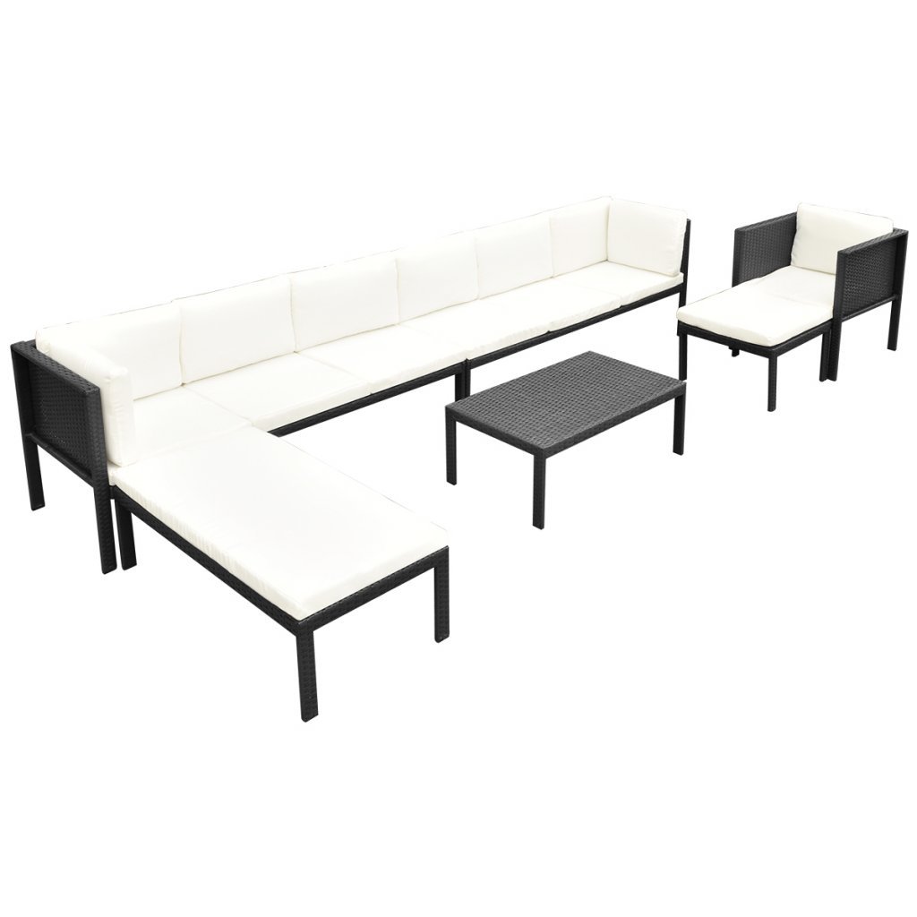 vidaXL 24tlg. Sofa Set Poly Rattan Sitzgruppe Lounge ...