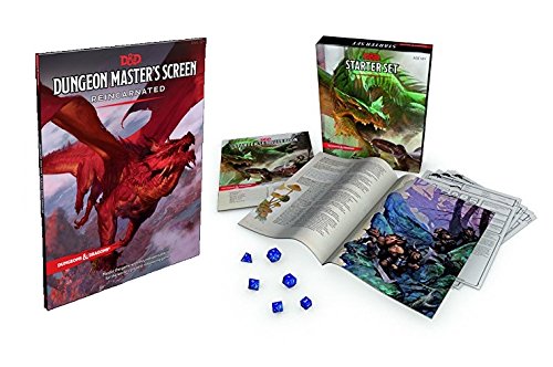 Dungeons & Dragons Starter Set plus Dungeon Master Screen: Fantasy D&D Roleplaying Game 5th Edition (RPG Boxed Game)