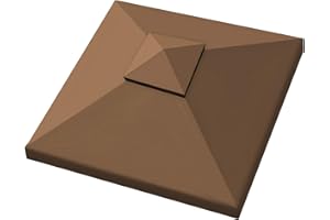 GANGGEND Gazebo Canopy Replacement Outdoor Canopy Shelter Top Double Tiered Canopy Cover, 10x10 FT (Brown)