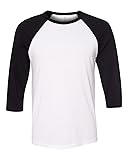 Bella + Canvas Unisex 3/4-Sleeve Baseball
