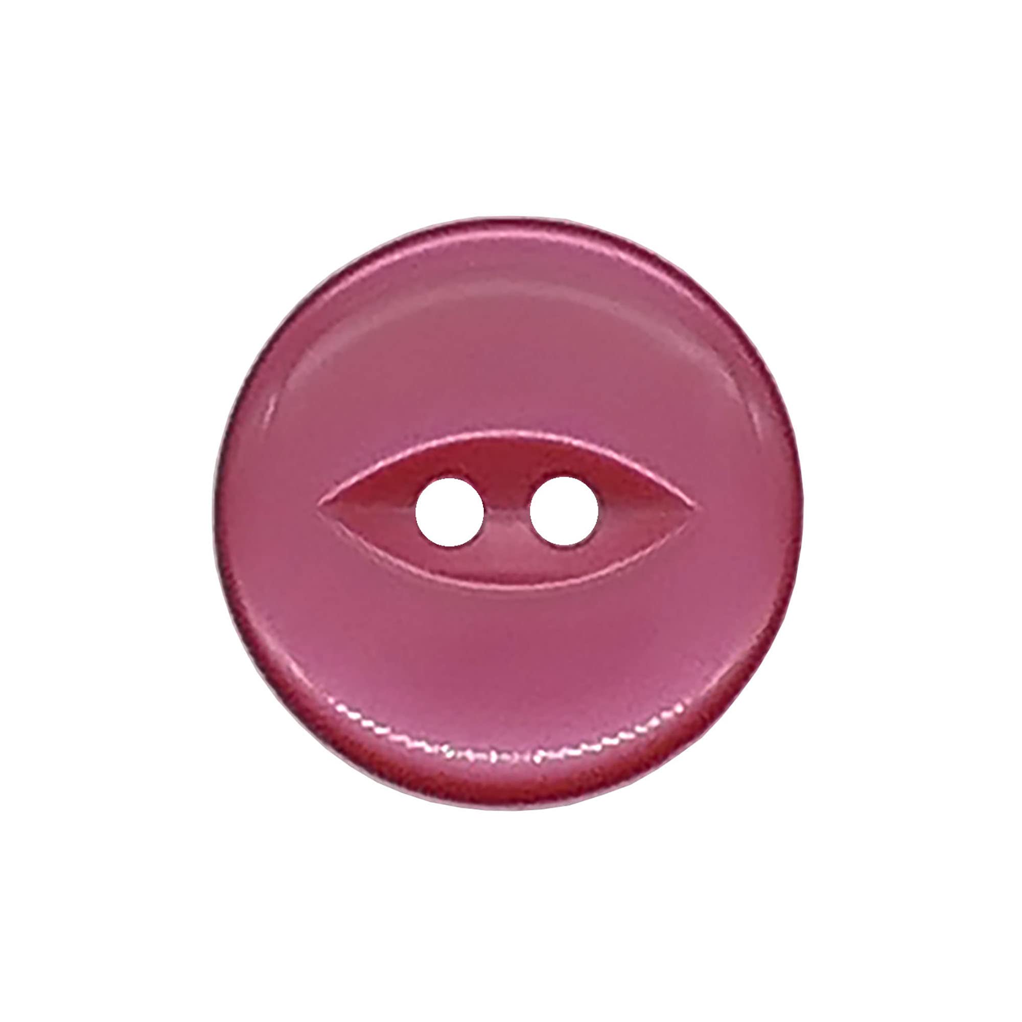 The Bead Shop 20 Pack Round Fish Eye Buttons, Baby Buttons, Sewing, Knitting & Crafts - Red 19mm / 30 Lignes