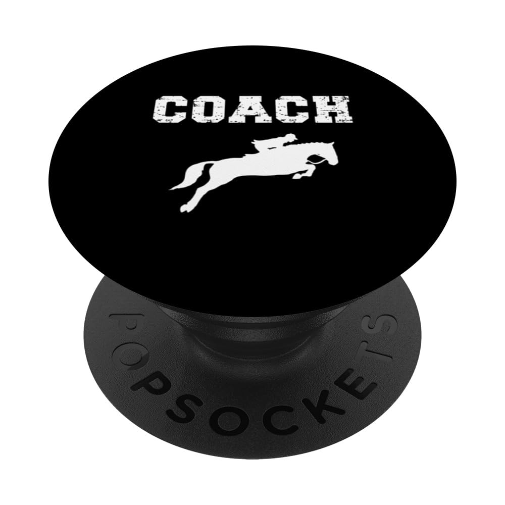 Horse Riding Coach Design. Horse Riding Instructors Design PopSockets Swappable PopGrip