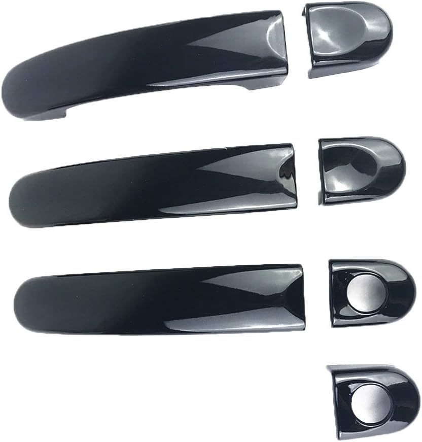Lorjoy 7pcs/Set ABS Cubierta para manija de Puerta de Coche Exterior de