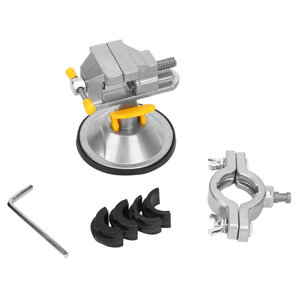 Table Vise Portable Vise Bench Clamp 360° Swivel Rotation Vise Suction Cup Table Screw Repair Tools Woodworking Metalworking Vise Suction Cup Table