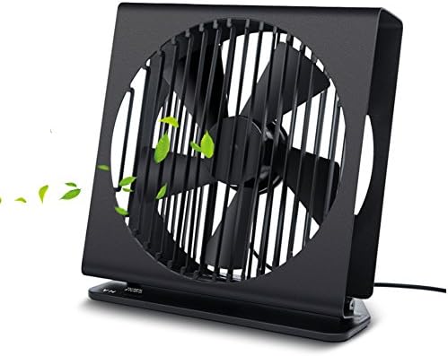 USB Desk Fan 7 inch, Super Quiet Personal Table Fan Portable PC Laptop Cooling Fan [Powerful, 2 Speeds, Adjustable Angle] for Outdoor Home and Office, Black