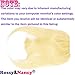 Voloria #613 Blonde Color Brazilian Human Hair Clip-in Hair Bang Full Fringe Short Straight Hair Extension for women 6-8inch