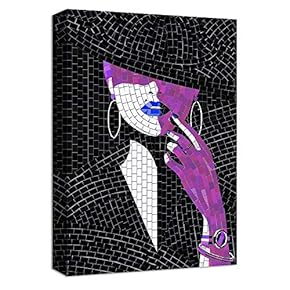 Canvas Wall Art Abstract Mosaic Collage...