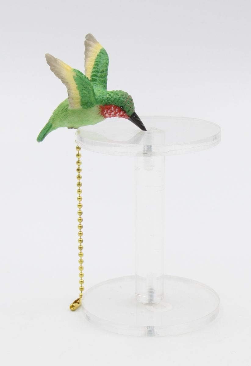 Fine Elegant Porcelain Hummingbird Fan Pull Ornament with Attached