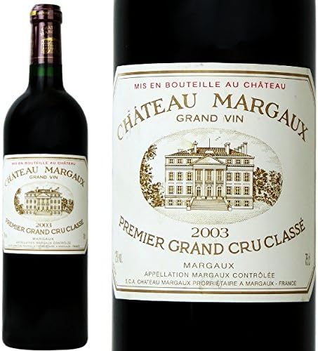 Amazon Co Jp Chateau Margaux Margaux 赤ワイン シャトー マルゴー 03 プルミエ グラン クリュ クラッセ メドック 1級 赤ワイン 辛口 フルボディ 750ml 通販 食品 飲料 お酒