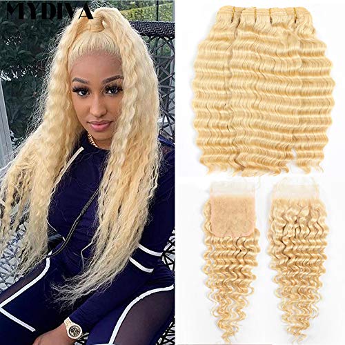 Mydiva-Hair-Deep-Wave-613-Blonde-human-hair-with-lace-closure-Virgin-Hair-3-Bundles-With-4x4-Lace-Front-closure-Brazilian-Curly-Deep-Honey-Blonde-Human-Hair-Bundles-12-14-1610-bundles-with-closure