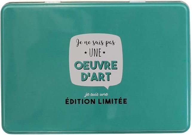 DITES LE AVEC DES MOTS Caja de azúcar de Metal, Color Aleatorio: Amazon.es: Hogar