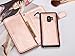 FLYEE Case Compatible with Galaxy S9(5.8 inch,Released in 2018),Wallet Case for Women and Girls with Card Holder,[Detachable 2in1] 9 Card PU Leather Protective Case and Wrist Strap-Striped Rose Gold
